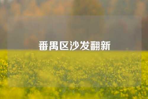 番禺区沙发翻新